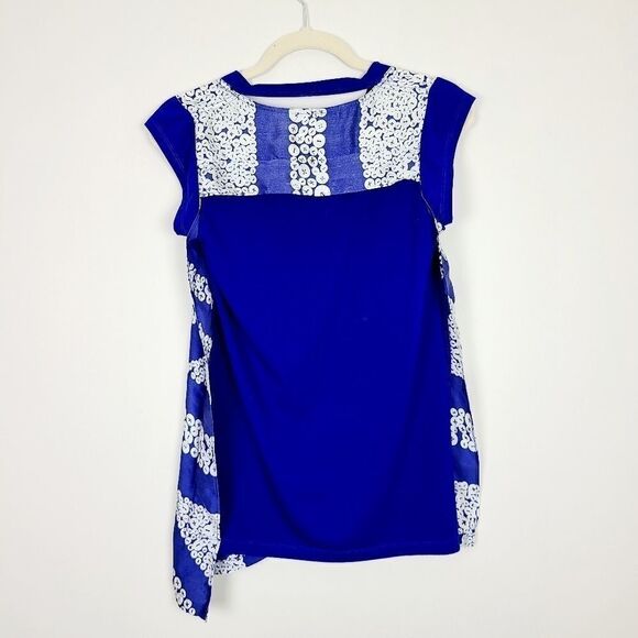 DIANE Von Furstenberg Sleeveless Asymmetrical Hem Silk Top Size 2 - Picture 11 of 16